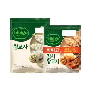 CJ제일제당 비비고 왕교자 1.05kg + 김치왕교자 420g x2개
