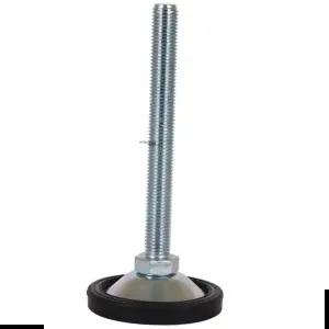 NBR 조절좌 방진패드 아연 레벨풋 다리 조절발 가구 높이 받침 조절 책상 -M8-40mm 조절 레벨