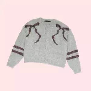 빔바이롤라 25FW 그레이 틴젤 벌룬 가디건 카디건 상의 B256AWG001 4468338