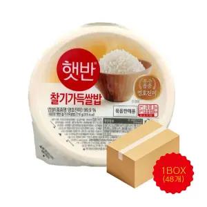 CJ 제일제당 찰기가득쌀밥 210g x 48개/햇밥/즉석밥/대용량
