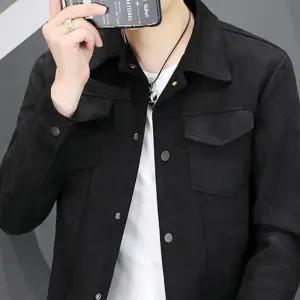 레귤러핏 트러커자켓 베이직 3컬러 간절기 스웨이드 남성 캐주얼 포켓자켓