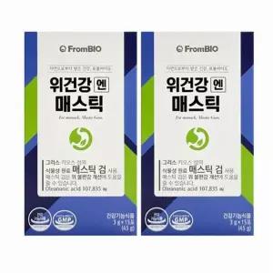 프롬바이오 위건강엔 매스틱 3g x 15포 2개