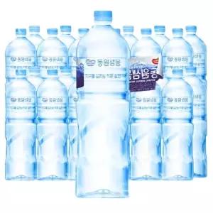 [동원]샘물 무라벨 2L×24개 생수 물