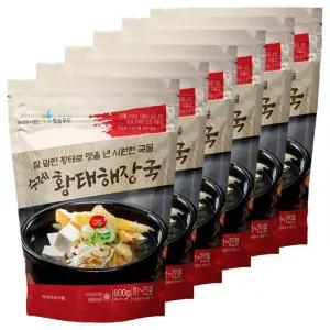 잘말린 황태의 시원한 국물 황태해장국 600g x6팩