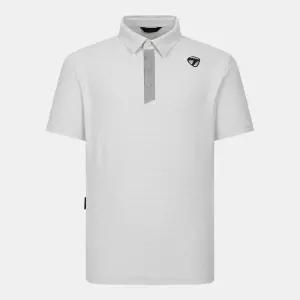 테일러메이드 26SS 남성 사각 조직 카라 반팔 티셔츠 L/GREY TMTY62143-196