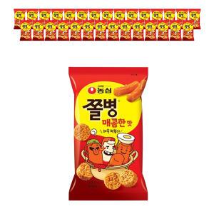 농심 쫄병스낵 매콤한맛 82g, 30개