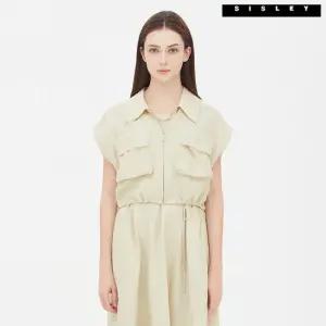 시슬리 [아울렛] 헤이즐 스트링 베스트 자켓 SAJP35331_BG