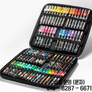 POSCA 마커 펜 세트 PC 1M/3M/5M 모든 색상 24/36/72 슬롯 보관 주최자 휴대용 지퍼 케이스 가방 페인트