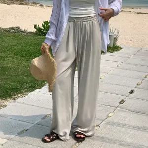 [코코블랑] 아이스 와이드 밴딩 팬츠
