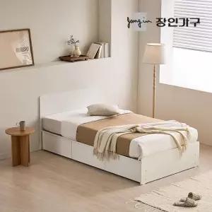 장인가구 페이즈 슬림헤드 평상형 서랍 빅수납 침대프레임 S 포켓 (높이 300)