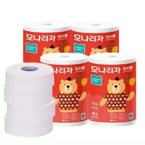 (매장정품)모나리자 점보롤 300M 16롤 화장지