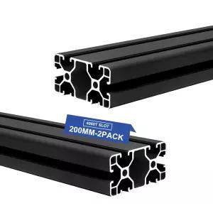 Seekliny 2Pack 4080 T 슬롯 알루미늄 압출 200mm 블랙 프로파일 40x80 프레임 유럽 표준 양극 산화 처리