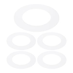 1-12개 플라스틱 트림 링 천장 조명 매트 원형 커버 벽 매립형 다운라이트용 기구