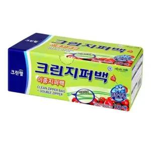 크린랩 크린 이중지퍼백
