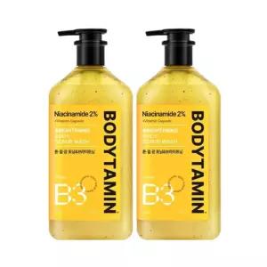 비욘드 바디타민 나이아신아마이드 B3 브라이트닝 바디스크럽 워시 500ml x 2개