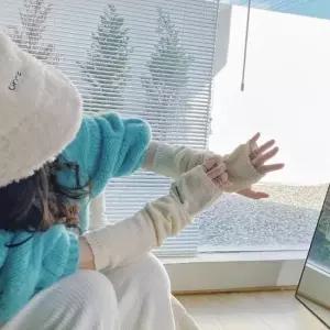 핸드워머 여성 겨울 방한 니트손토시 팔워머 롱핸드워머 암워머