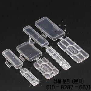 50Pcs 투명 와이어 사인 이름 홀더 디스플레이 식별 씰 케이스 플라스틱 마커 태그 라벨 박스
