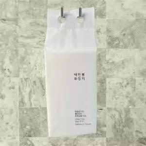 물에 잘 녹는 뽑아쓰는 3겹 천연펄프 백만봉 화장지 12팩