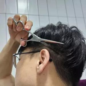 미용실가위 스텐레스 미용 이발 커트 일자가위