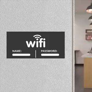 [조영]고품질 아크릴 와이 파이 안내판 팻말 WIFI안내판 표지판 알림판 번호표 비밀 아크릴 WFNZBNP
