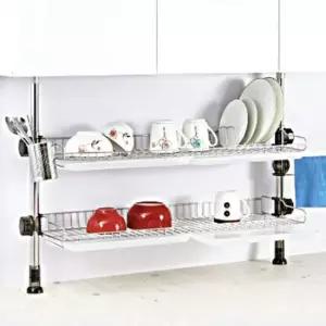 기둥식식기건조대 싱크대선반 80 부착식식기건조대 다용도선반 싱크대건조대 그릇정리대