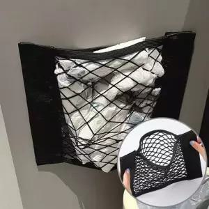 봉투정리 그물망 찍찍이 싱크대 비닐 수납 SW04028 차량용수납함 주방정리용품 그물주머니