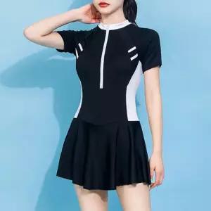 [베나프]웨얼 반팔 래쉬가드 원피스 수영복_BJ2RG001