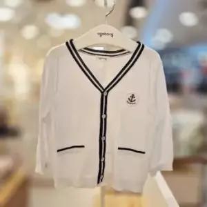 아가방 리오 팁 배색 니트 가디건 01T331415