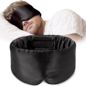 수면안대 100 베리 실크 슬리핑 마스크 아이 패딩 패치 수면 보조 여행 블로킹 SLAAPMASKER 라이트