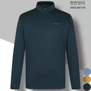 마운티아 남성 기본 긴팔 집업 티셔츠 일상 등산 작업복 단체복 지프집업티셔츠5 1MQTSSV001 곤색_CA