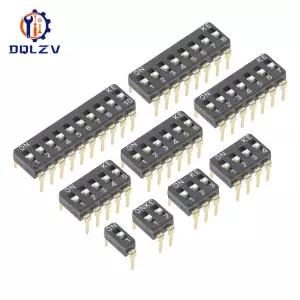 DIP 스위치 토글 2.54mm 1P/2P/3P/4P/5P/6P/8P/10P 검정색 SMD 금도금 핀