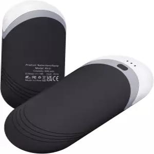 카렐 열전도성 실리콘 충전식 손난로 2팩 6000mAh 양면 열 AI 전기 휴대용 포켓 장갑 착용 슬림 충격 방지