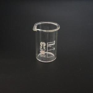 붕규산염 유리 로우 폼 비커  화학 실험실 무거운 벽  5ml  10 개