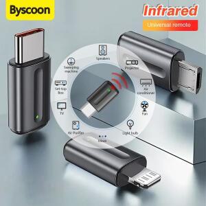 IR 가전 무선 적외선 송신기 어댑터 에어컨 TV iphone 호환16 15 Type-C 용 범용 원격 제어