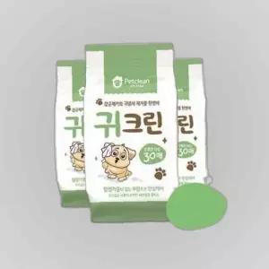 펫크린 강아지 물티슈 귀청소 애견 귀세척 14p 물티슈