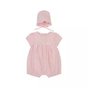 [롯데백화점]아가방 로랑레이스5부우주복(모자)(PINK) 01T327553