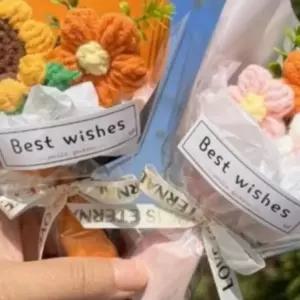 꽃다발 뜨개꽃 니트꽃 입학식 쁘띠 귀여운 발렌타인데이 선물 졸업식