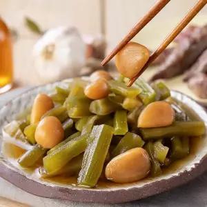 [푸드앳홈]오독오독 궁채 마늘 장아찌 2kg(1kg x 2팩)!