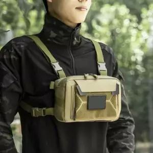 남자 힙색 캐쥬얼 캠핑 체스트 가방