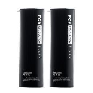 레볼루션블랙 스킨에센스 올인원 130ml x 2개 / 남성화장품 스킨 로션 에센스 / 미백효과+주름개선 기능성