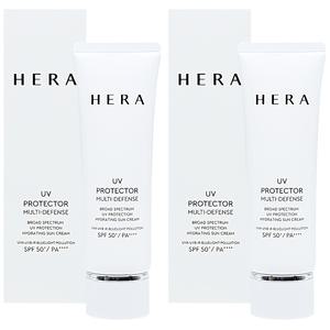 헤라 UV 프로텍터 멀티 디펜스 50ml x 2개 저자극 촉촉한 미백선크림