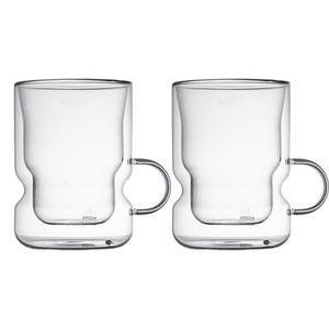 까사무띠 이중유리 쿠르바 글래스 280ml 2P세트, 1개