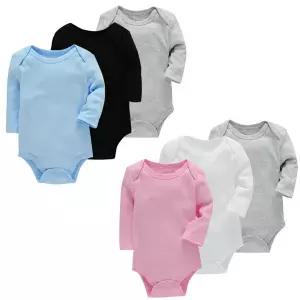 [보리보리/조이멀티]긴팔 3종 남아여아 무지 바디슈트세트 204938