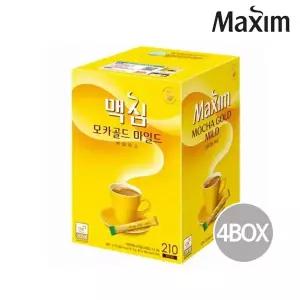맥심 모카골드 마일드 커피믹스 210T 4박스
