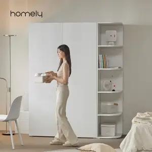[5월 한정 특별가] 홈리 심플리 화이트 키큰 키높은 높은 옷장 1200 헹거 수납 선반장