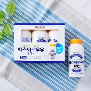 롯데웰푸드 파스퇴르 저온살균 우유 180ml*3개