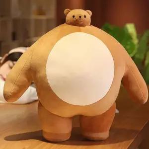 어깨깡패 소두 곰인형 근육곰 바디필로우 꿀잠인형 모찌인형 애착인형 대형인형 F599