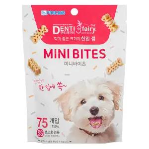한입덴탈껌 미니바이츠 SS 75개입 150g 포켄스 덴티페어리