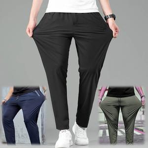 남자 가벼운 여름 밴딩 슬랙스 스판 팬츠 편한 구김없는 냉장고 정장 바지