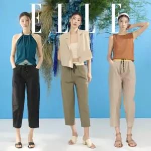 엘르이너웨어 썸머 필수템 엘르[ELLE] 배색 밴딩팬츠 3종